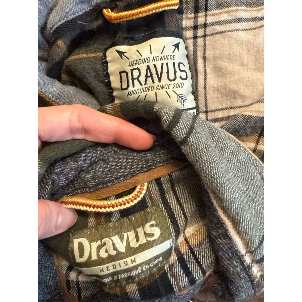 Lot of 2 Dravus Multicolor Plaid Flannel Long Sleeve Button Up Shirt Size Medium - Picture 4 of 6